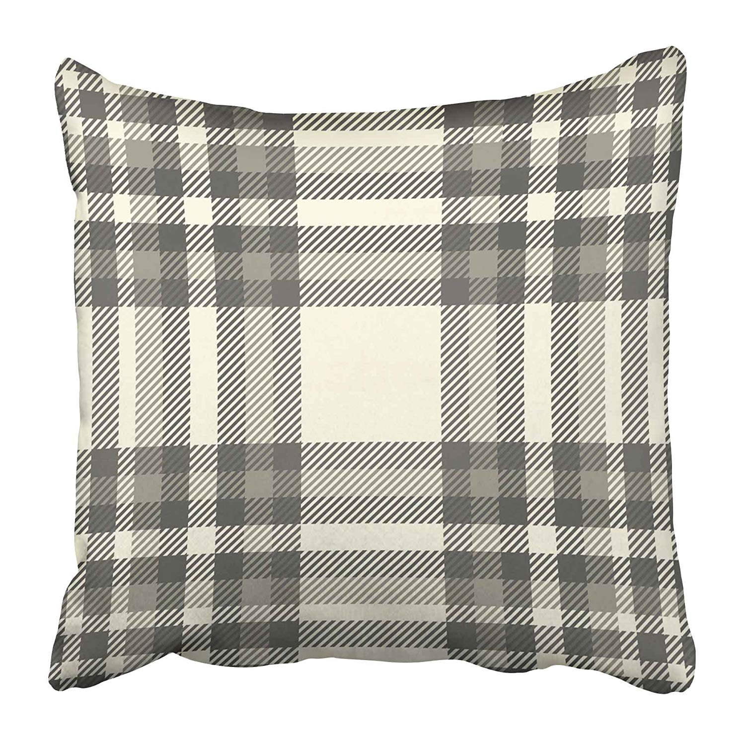 USART Tartan Plaid Pattern Traditional Checkered in Palette of Brown