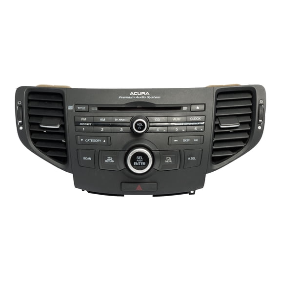 Restored 2009-2010 Acura TSX AM FM Receiver with Single-Disc CD Player 39100-TL2-A000 (Refurbished)