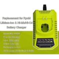 thumbnail image 2 of Black Friday Compatible Ryobi P117 P118 P118 Charger Compatible Ryobi One 9.6v-18v Lithium Ion Nimh Battery P100 P102 P103 P104 P105 P107 P108 P109 18, 2 of 5