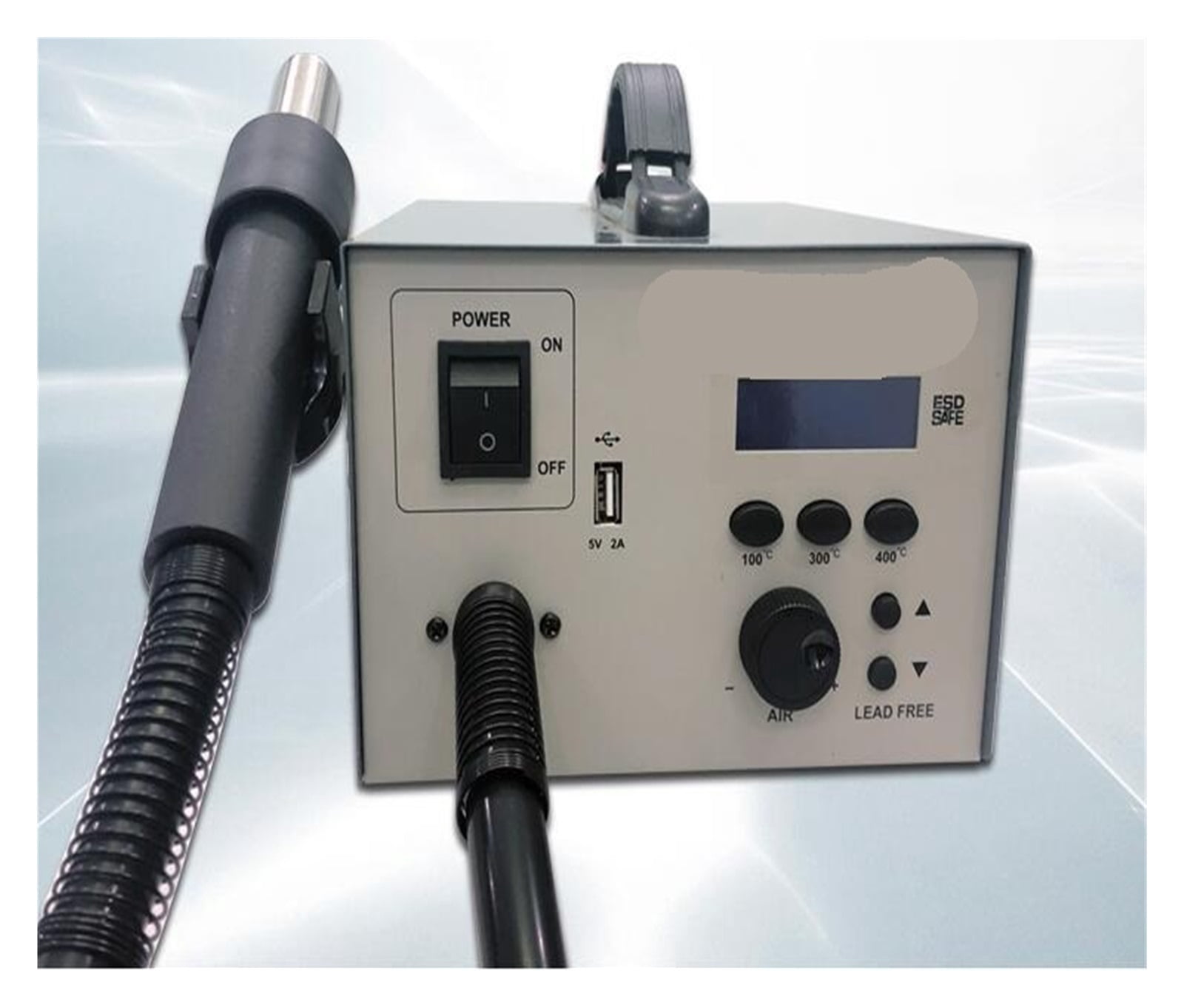 BK850D Constant Temperature Hot Air Gun 600W Adjustable Temperature Digital Display Rework Station Solder ,Variable Temperature