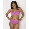 thumbnail image 3 of Curvy Couture Women's Plus Size No-Show Lace Unlined Underwire Bra, 3 of 5