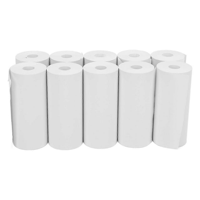 Pack of 10 thermal paper rolls for instant printing (57 x 25 mm) for refill and replacement accessory