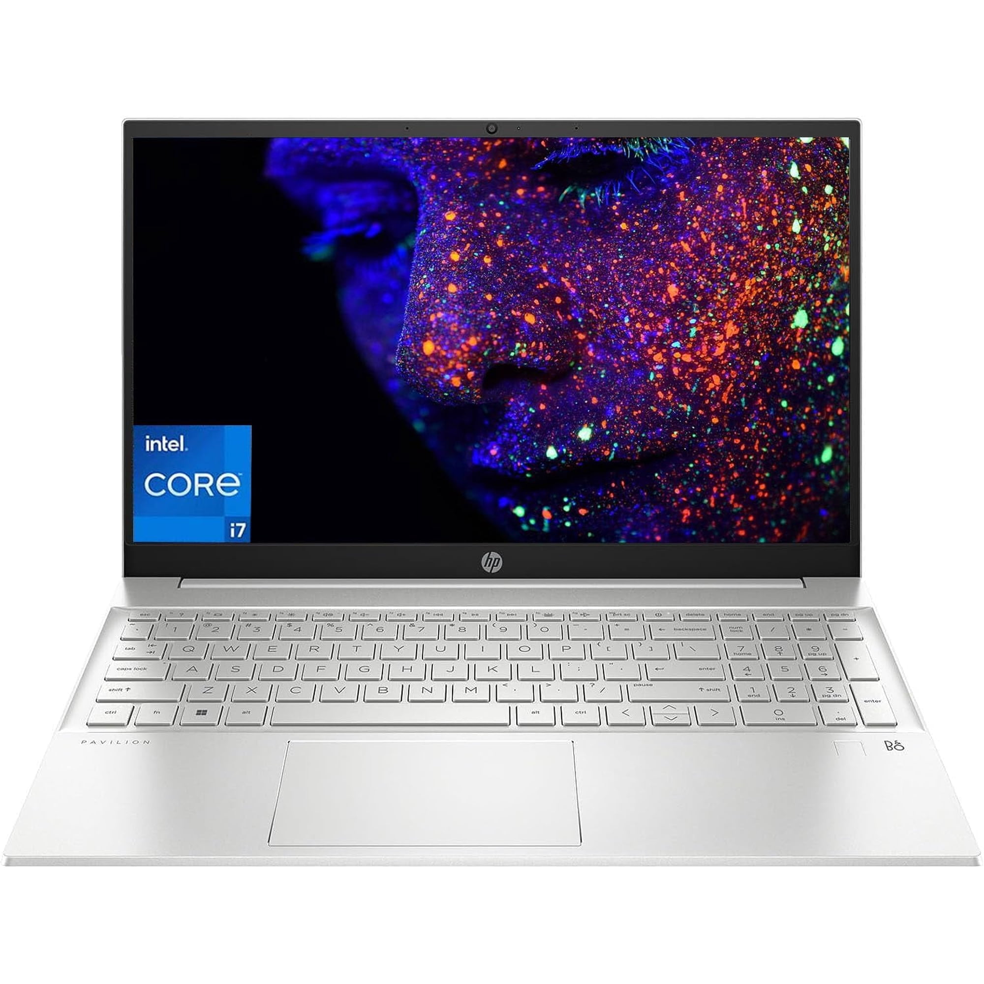 HP Pavilion Laptop, 15.6" FHD IPS Display, 13th Gen Intel Core i7-1355U, 16GB DDR4 RAM, 1TB SSD, Intel Iris Xe Graphics, Wi-Fi 6, Bluetooth, Fingerprint Reader, Numeric Keypad, Windows 11 Home