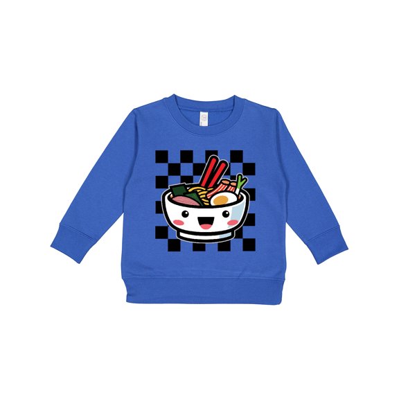 Inktastic Ramen Lover Checkered Toddler Sweatshirt