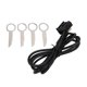 thumbnail image 1 of Cables de entrada auxiliar adaptador de radio profesional estable de alta resistencia con 4 herramientas de extracción de repuesto para Fiesta MK2 para coche ANGGREK Otros, 1 of 8