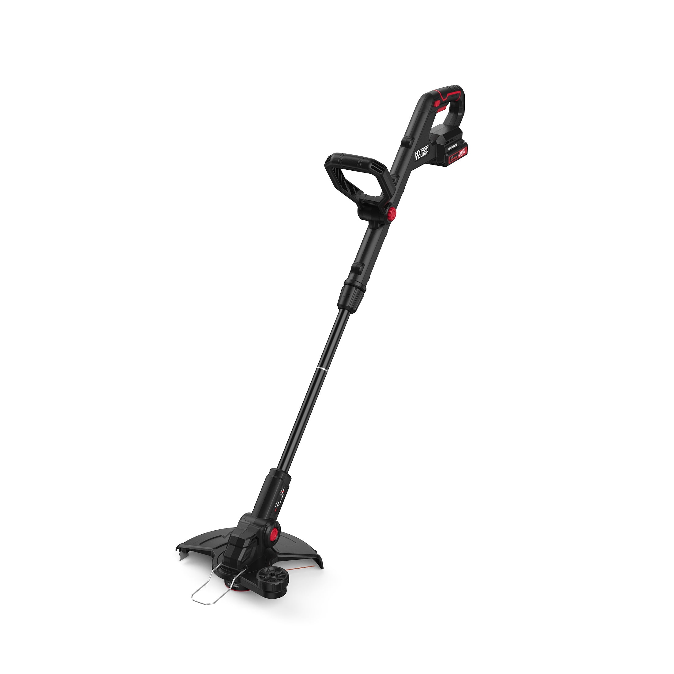 Hyper Tough 20V Max Brushless Cordless 12 in String Trimmer with 2.0Ah Battery and Charging Cable