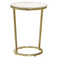 thumbnail image 1 of Pulaski Table d'Appoint Ronde en Marbre d'Or avec Emoire en Marbre, 1 of 1