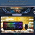 thumbnail image 2 of Mouse Pad, Groovy Forest Large Gaming Mouse Pad for Desk, Golden Sun Mountain Big Desk Mat with Seamed Edges, Waterproof Desk Pad, Non-Slip Rubber Base, Long Computer Mousepad, 31.5 x 15.7 Inch, 2 of 6