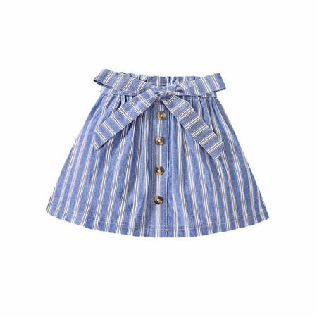 

Casual Children Summer Little Girls Dress Striped Single Skirt Fashion Casual Group Kids Baby Sweet Sundress Outwear Leisure Dailywear