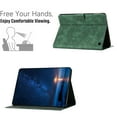 thumbnail image 4 of for Amazon Kindle Fire HD8 / HD8 Plus 2020/2022/2024 Folio Flip Case, Embossed PU Leather Case with Smart Auto Wake / Sleep & Adjustable Stand (3 Anti-Slip Strips) with Card Slots, Green, 4 of 5