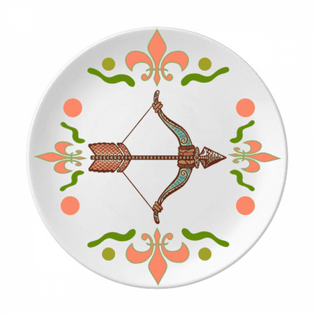 

Sagittarius Constellation Zodiac Symbol Flower Ceramics Plate Tableware Dinner Dish