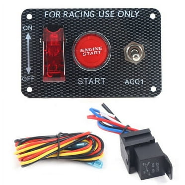 High-Quality Car Ignition Switch Panel Engine Start Push Button LED 12V Toggle