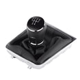 thumbnail image 3 of Pomo de palanca de cambios de 5 velocidades, negro, kit de palanca de cambios, funda de cuero para palanca de cambios, cubierta a prueba de polvo, repuesto para VW Passat B7 2011-2015 Unbranded QC02087, 3 of 7
