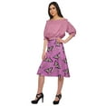 thumbnail image 2 of Moomaya Jupe Imprimée pour Femmes en Poly Spandex Tenue Décontractée Jupe d'Été pour Filles, 2 of 5