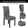 thumbnail image 5 of Unique Bargains Stretch Washable Chair Cover for Dining Room Dark Gray, 5 of 8