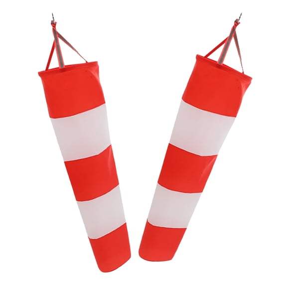 UPKOCH 2Pcs Patio Garden Windsock Red Oxford Cloth Outdoor Hanging Decor for General Users