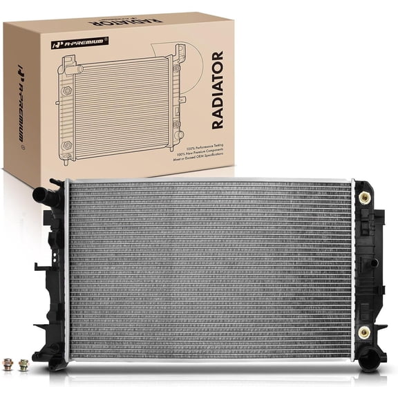 A-Premium Engine Coolant Radiator Assembly with Transmission Oil Cooler Compatible with Dodge & Freightliner Sprinter 2500, 3500, 2007-2013, Automatic Transmission, Replace# 68013630AB, 68013630AA