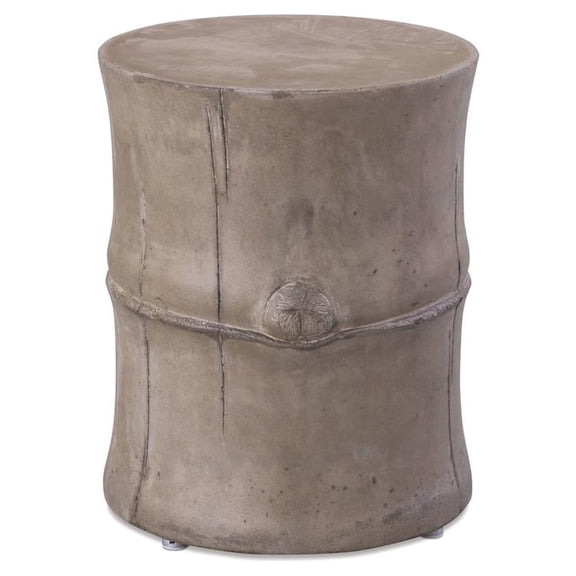 Afuera Living  Modern Concrete Accent Table in Slate Gray