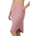 thumbnail image 3 of Niobe Clothing Womens High Waist Tulip Knee Length Skirt, 3 of 4