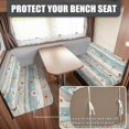 thumbnail image 2 of Yuyamidu Daisy RV Dinette Cushion Covers 2 Piece Retro Board Camper Booth Seat Slipcovers for RV, Travel Trailer, Camper Bench & Backrest Furniture Covers, 2 of 7