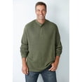 thumbnail image 2 of KingSize Men's Big & Tall Waffle-Knit Thermal Henley Tee, 2 of 6