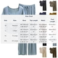 thumbnail image 4 of SROBPTY Women Solid Short Sleeve Top and Long Pants 2 Piece Pajama Set Light Blue, XXL, 4 of 5