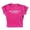 Hot Pink, variant on Baby Tees for Women Graphic Crop Tops Summer Girls Crew Neck T Shirts under Scrub Women Long Sleeve Shirts S