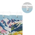 thumbnail image 5 of Yayeee Shower Curtain with Hooks 72"x72" Waterproof Fabric Bathroom Hanging Decor, Abstract Mountain, 5 of 5