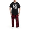 thumbnail image 5 of CafePress - Love Soccer Men's Dark Pajamas - Men's Dark Loose Fit Cotton Pajama Set, 5 of 7