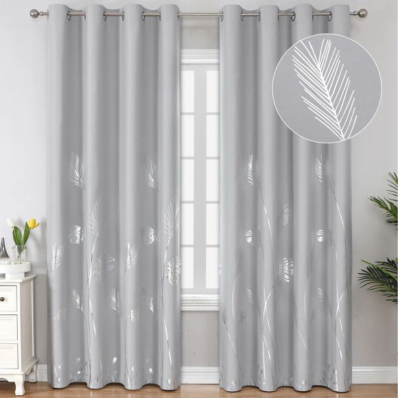Cortinas Estelar Textiler 132 x 213 cm, color gris claro, opaco