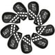 thumbnail image 2 of Paquete de 9 fundas para cabezas de hierro de golf con cuñas numeradas, funda protectora para cabeza de palo Negro, 2 of 9