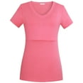 thumbnail image 5 of Bearsland Women's Maternity Short Sleeve Breastfeeding Nurding Tops T-Shirts 3-Pack, 5 of 5