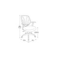 thumbnail image 2 of Screen Back Chair with Green Mesh Fabric and Silver Coated Arms and Base, 2 of 7