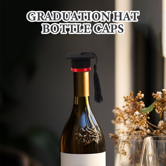 EXHUMKY 2-Pack Red Felt Mini Graduation Caps with Tassels for Party Decorations, Graduation Ceremonies, and Holiday Celebrations