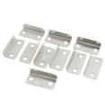 thumbnail image 1 of 100 Pcs Home Office Silver Tone Metal Right Angle Drawer Lock Strike Plate, 1 of 3