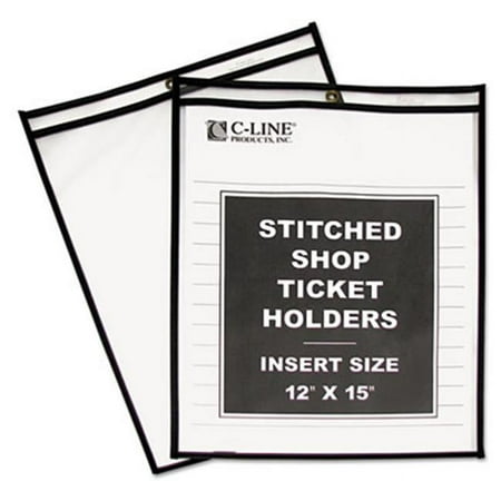 UPC: 0038944461250 | C-Line 46125 Shop Ticket Holders  Stitched  Both Sides Clear  12 X 15  25-BX