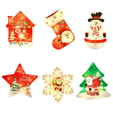 

Guoxxzi Christmas Decorations Clearance Christmas Window Lights LED Hanging Curtain Light Garland Tree Decoration