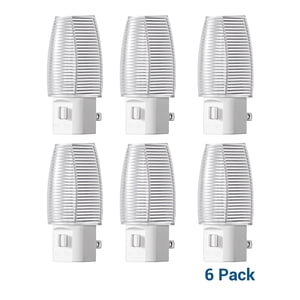 DEWENWILS LED Night Light Plug-In with Switch, Warm White 6-Pack