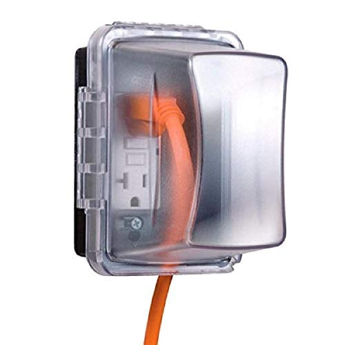 Clear TayMac MM420C Single Gang Non-Metallic Weatherproof In-Use Cover 1