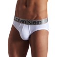 thumbnail image 1 of Calvin Klein Men's Steel Micro Hip Briefs, White, Small, 1 of 5