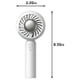 thumbnail image 3 of Ventilador portátil con detección de hielo - Ventilador portátil recargable por USB, batería de 2000mAh, 3 velocidades, 60 aspas para oficina, viajes y refrigeración exterior, 3 of 9