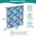 thumbnail image 5 of Stereoscopic Star Pattern 3 Ring Hardcover Binders 1.5in Round Rings for Letter-Size Folder Paper Organizer Pockets for Office Student Recipe, 5 of 9