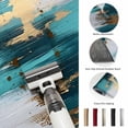 thumbnail image 5 of Area Rugs 2.7'x5', Abstract Teal Green Carpet Runner Indoor Outdoor Rugs Home Decor Aesthetic, White Gold Textured Art Non Slip Mats Washable Accent Rug for Living Room Bedroom, 5 of 8