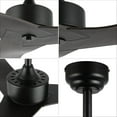 thumbnail image 6 of JONATHAN Y Aldrin 50" Modern Minimalist Iron/Plastic Mobile-App/Remote-Controlled 6-Speed Razor Ceiling Fan, Dark Brown Wood Finish, 6 of 8