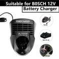 thumbnail image 3 of Cargador de batería LaipuDuo BC330 para Bosch 12V BAT411 BAT412A, 3 of 9