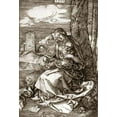 thumbnail image 2 of Durer, Albrecht 11x14 White Modern Wood Framed Museum Art Print Titled - The Virgin and Child With The Pear, 2 of 4