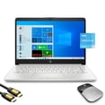 thumbnail image 2 of HP 14" HD Micro-Edge Slim Laptop Platinum, Intel Quad-Core Pentium Silver N5030 up to 3.10GHz, 16GB RAM, 512GB SSD, USB-C, Webcam, HDMI, Ethernet, Wireless Mouse, Mytrix HDMI Cable, Win 10, 2 of 6