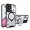 Silver, variant on Case for Moto G55 5G,Military Grade Flashing [Built-in Kickstand] Magnetic Rotate Ring Holder Heavy Duty TPU PC Shockproof Protect Phone Case for Motorola Moto G55 5G (Purple)