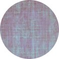 thumbnail image 1 of Ahgly Company Indoor Round Abstract Turquoise Blue Contemporary Area Rugs, 4' Round, 1 of 4