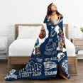 thumbnail image 5 of Football City Classic Throw Blanket, Football Team Fan Gifts, Soft Fleece Flannel Throw Blanket 60"X 50" Style2, 5 of 6